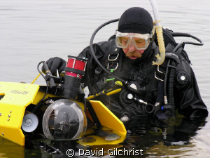 ROV Test Dive. Diver had been taking u/w photos of an ROV... by David Gilchrist 